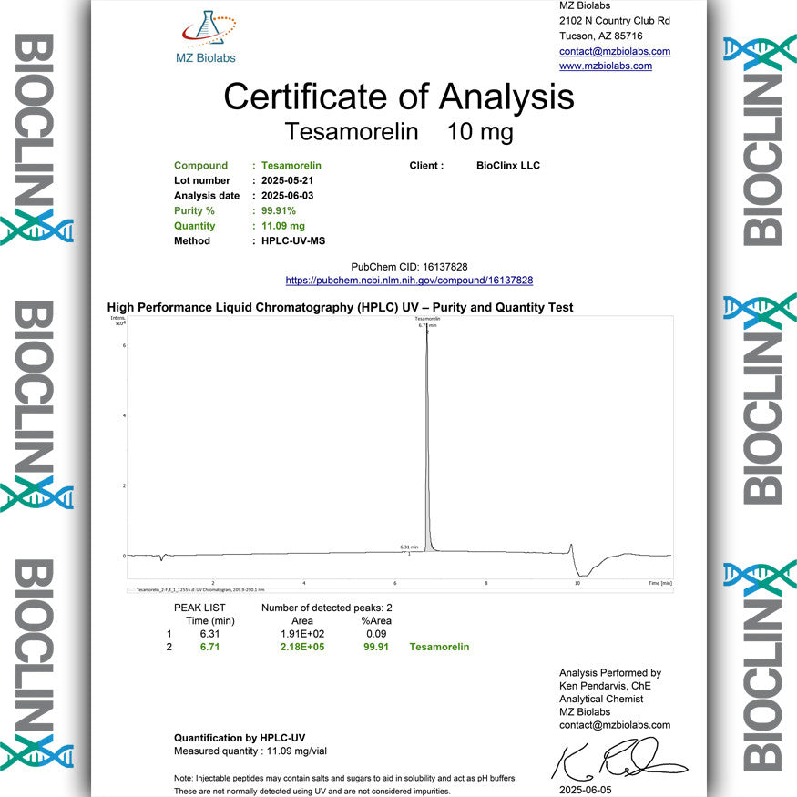TESAMORELIN 10MG