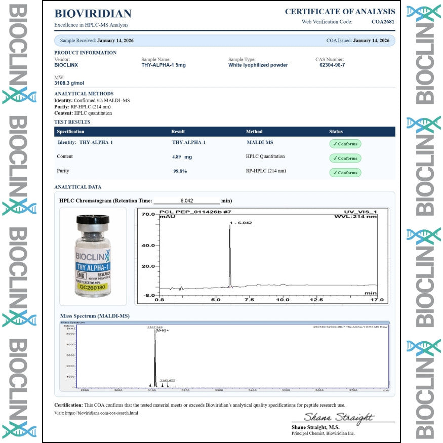 THYMOSIN ALPHA-1 5MG